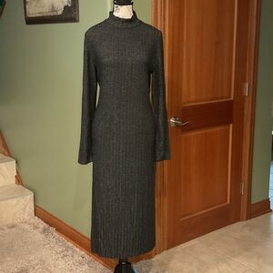 For The Republic Charcoal Long Sleeve Dress, Size L